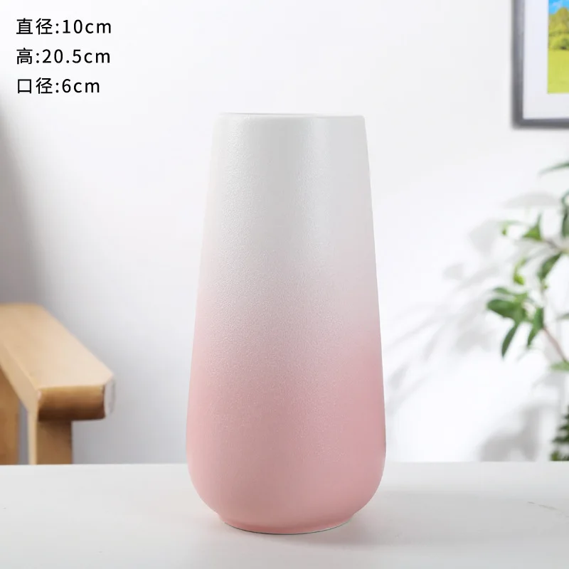 Simple Modern Style Home Decoration Ceramic Craft Vase decorative vase for living room