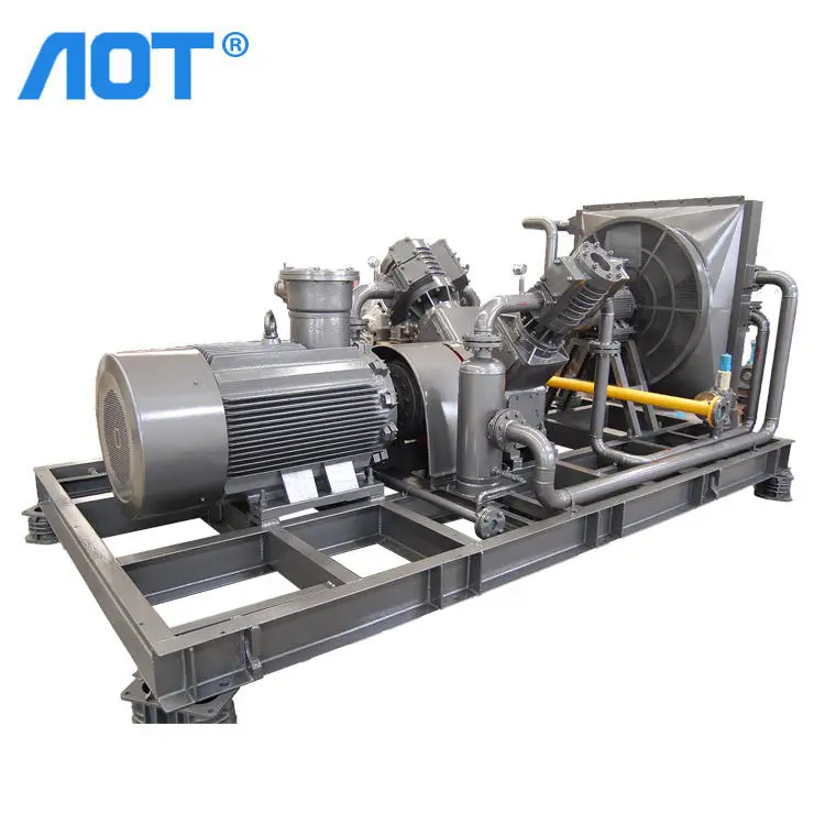 AOT Industrial Compressor V-type Oil-free Natural Gas Compressor Machine CNG Compressor Machines