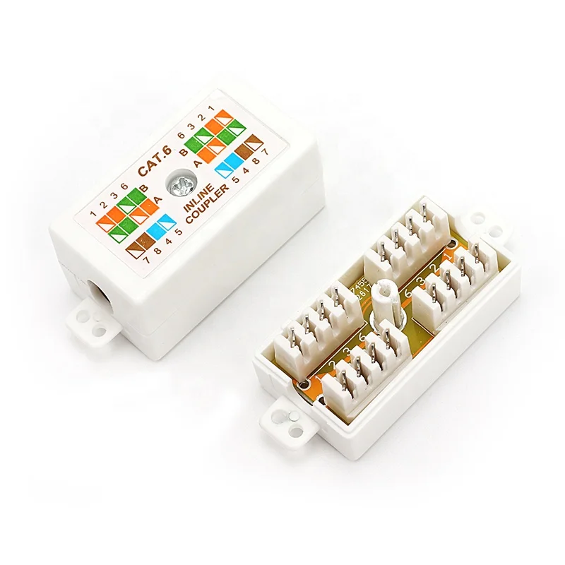4 пары/8-way Cat 6 встроенный пробойник соединитель кроны соединительный элемент RJ45