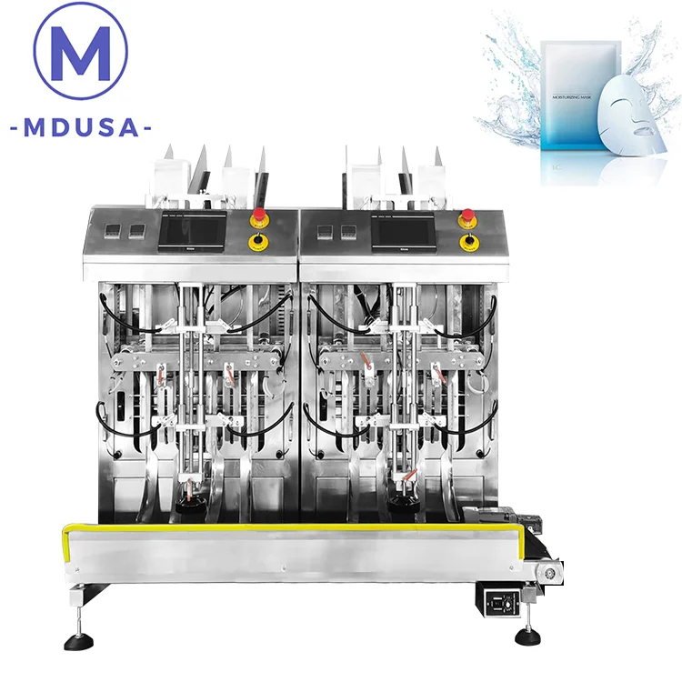 Intelligent face mask filling machine of multi-head specification optional filling line of four-head water magnetic pump