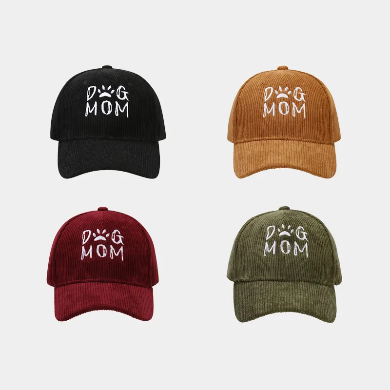 Customized Corduroy Baseball Cap Embroidery Baseball Caps 5 Panel Baseball Cap For Men