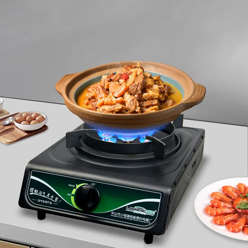 Hot selling villages energy saving stove biogas single bunner stove