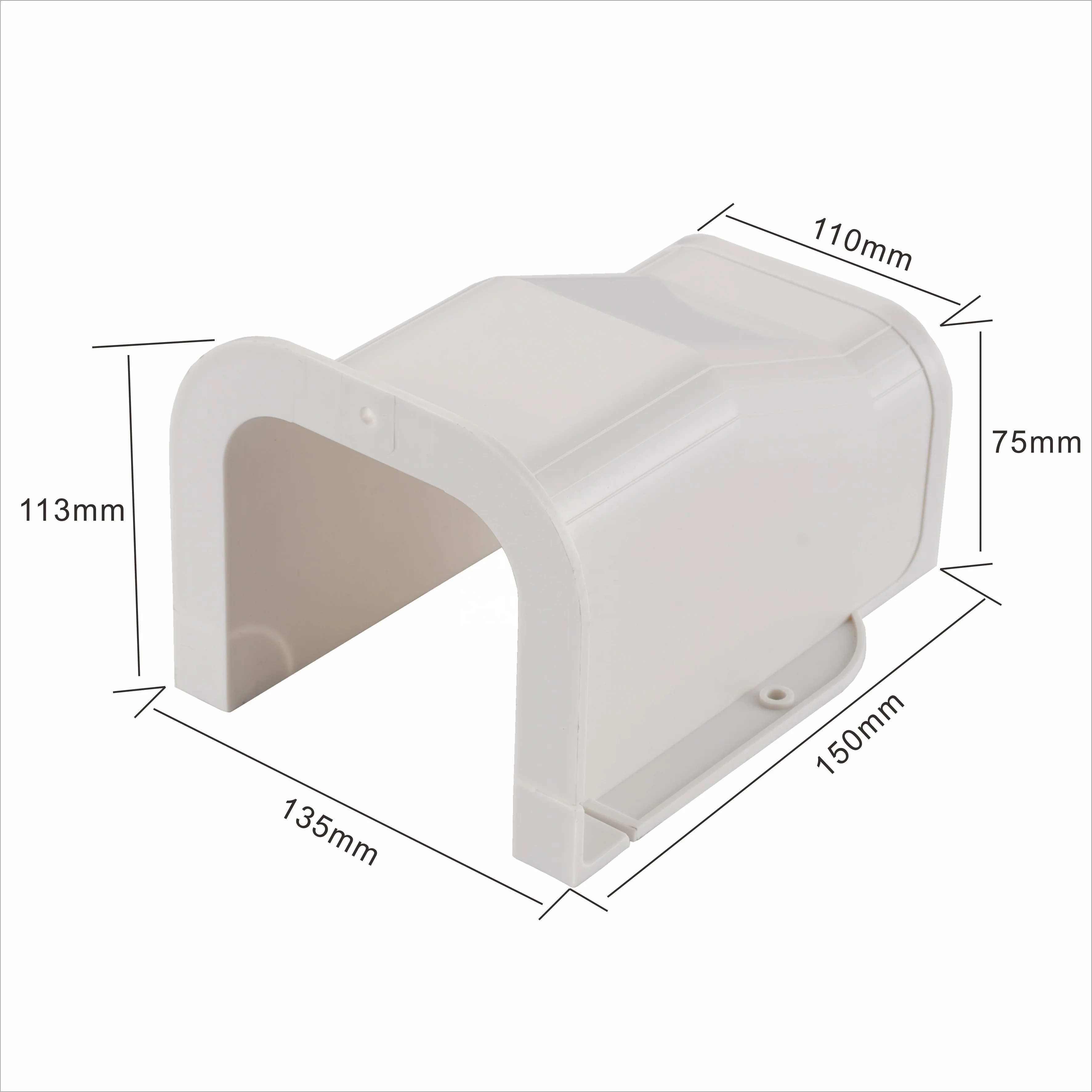 Best selling spare parts flexible universal support AC duct outdoor ABS air conditioner duct