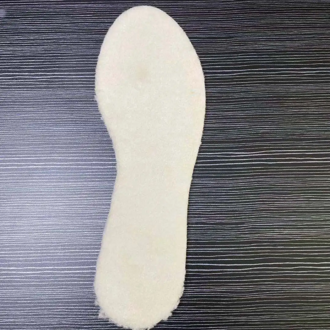 
wholesale Cuttable Size Comfort latex wool insole winter keep feet warm insoles 