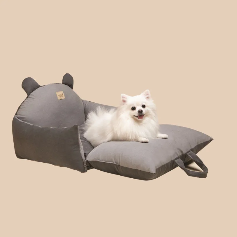 2023 New removable washable pet litter car dog kennel foldable pet car seat dog going out car seat cushion