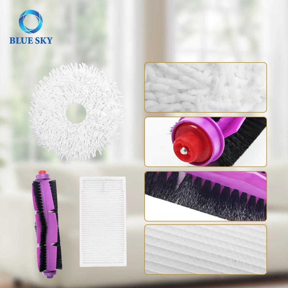 Robot Main Brush Side Brush Mop Cloth HEPA Filter Dust Bag for Mideaa V10 V12 W11 Robot Vacuum Cleaner Spare Parts