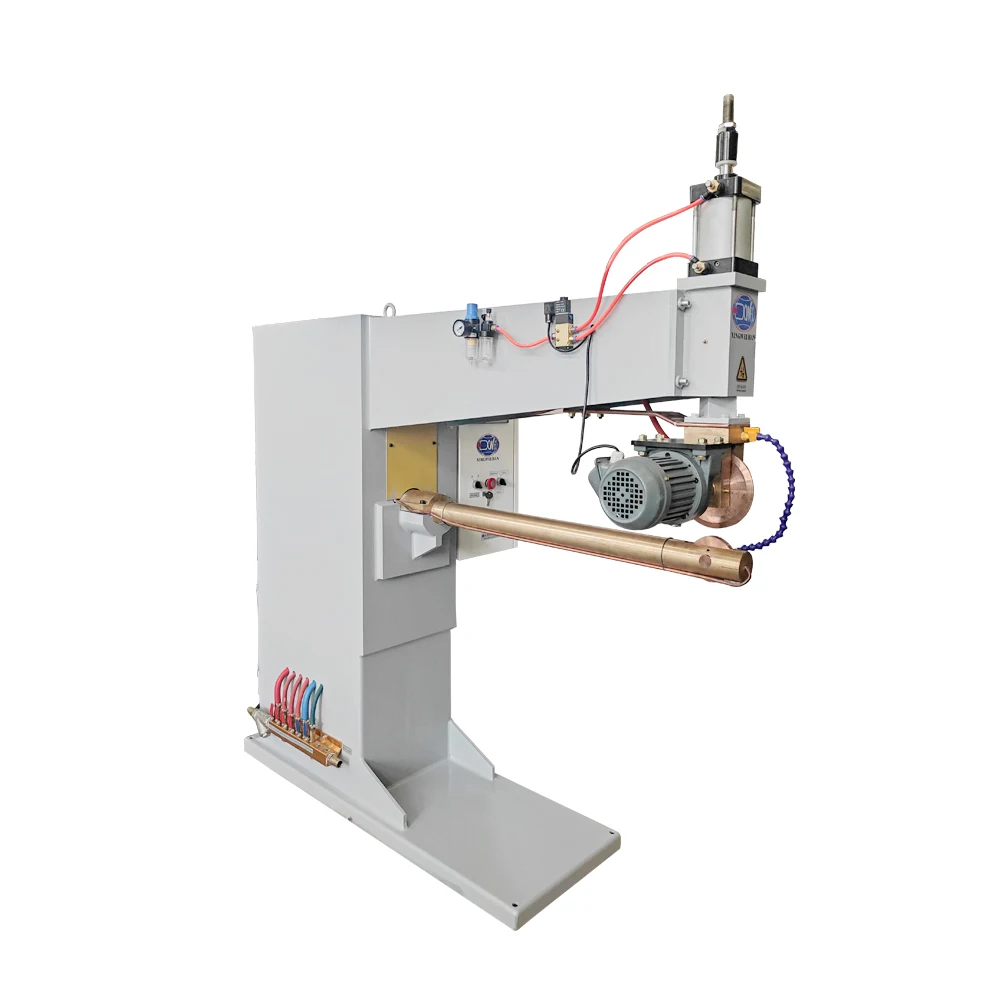 Water Cooled Copper Aluminum Sheet Metal Air Pressure Vertical Seam Welding Longitudinal Seam Welder Machine