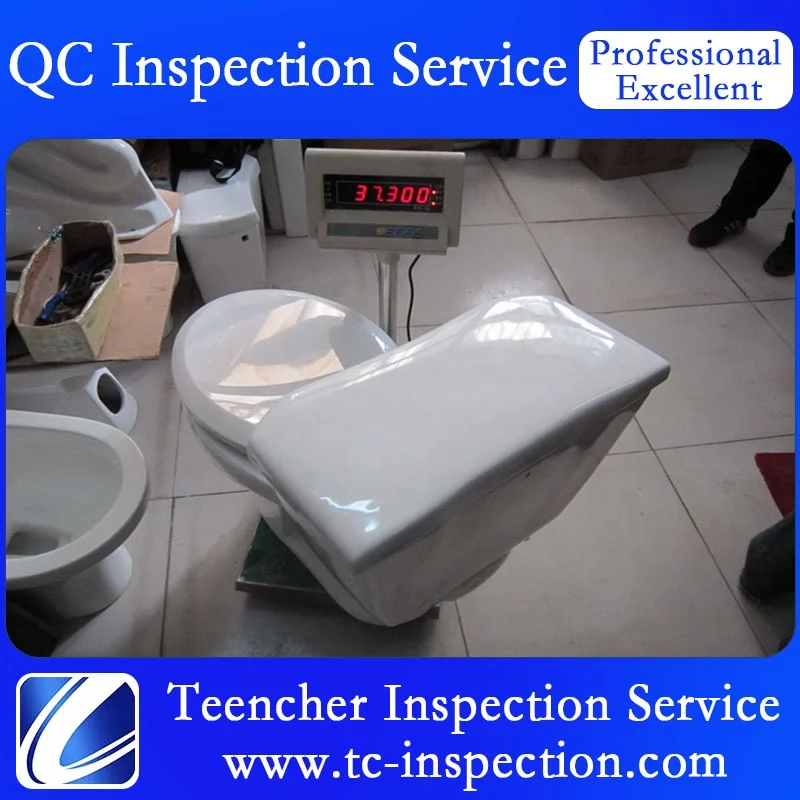 Flush toilet inspection service in Tangshan pre production inspection service inspection company in Asia