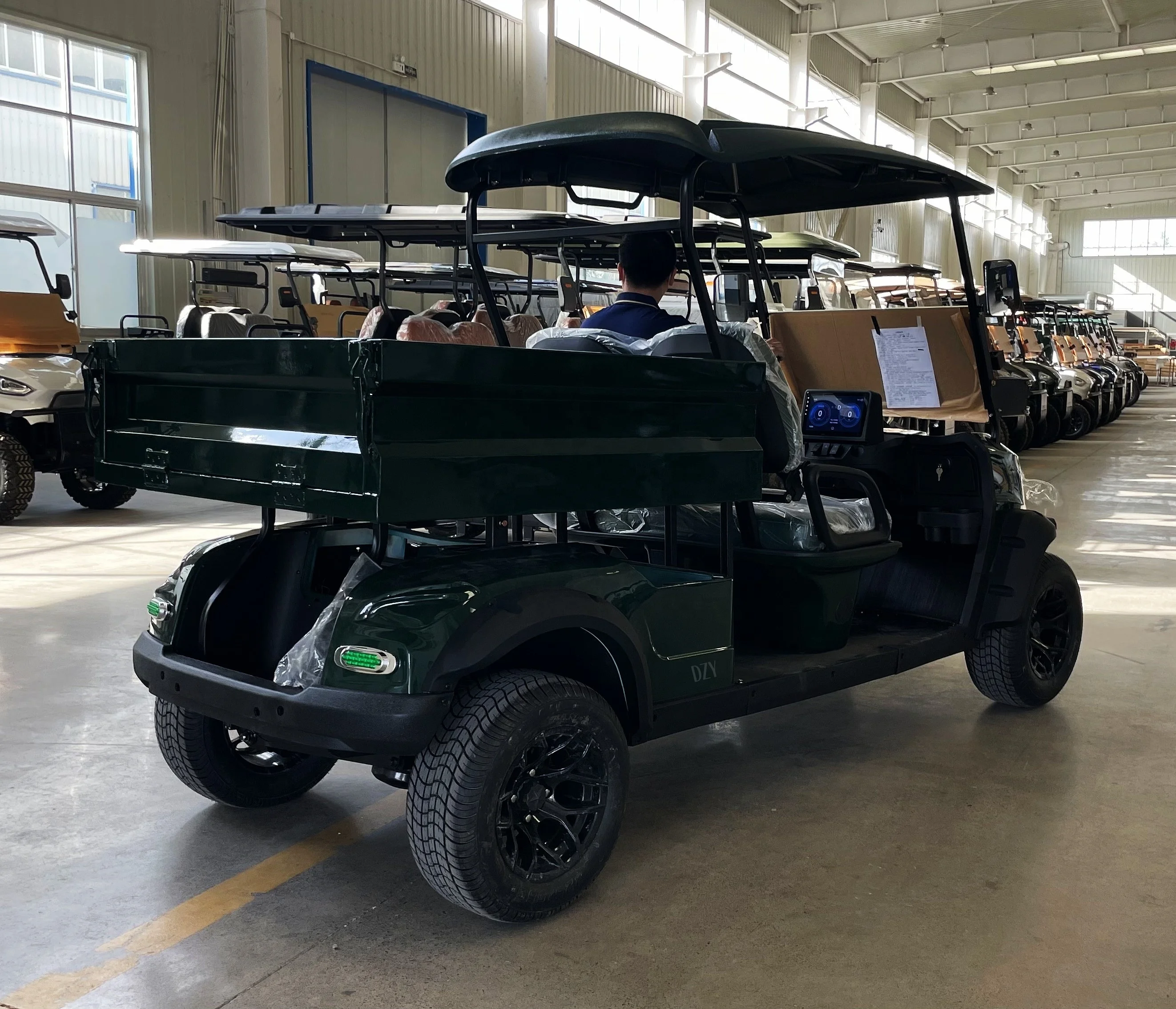 Electric Sightseeing Bus CE Approved 2-4 Seaters Electric Golf Cart with Lithium Battery