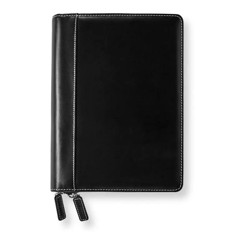 Personalized Design Padfolio Documents File Holder Organizer Leather Zipper Portfolio