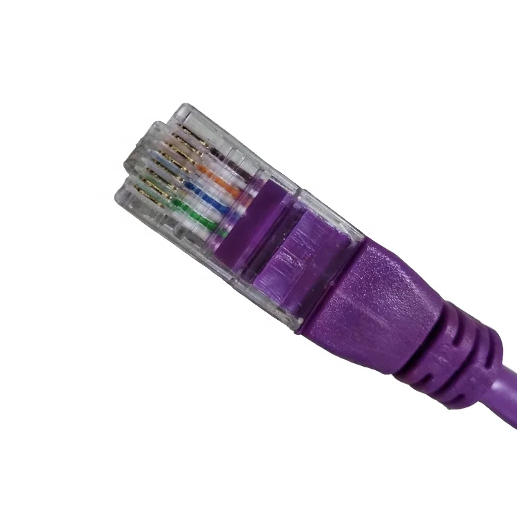 Purple UTP Audio Patch Cord Rj45 8pin Lan Network Patch Cable Cat5e Cat6