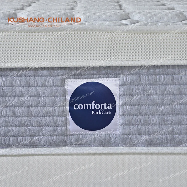 Memory Foam Pocket Spring Mattress Roll Up In Box with Wheels and Handle