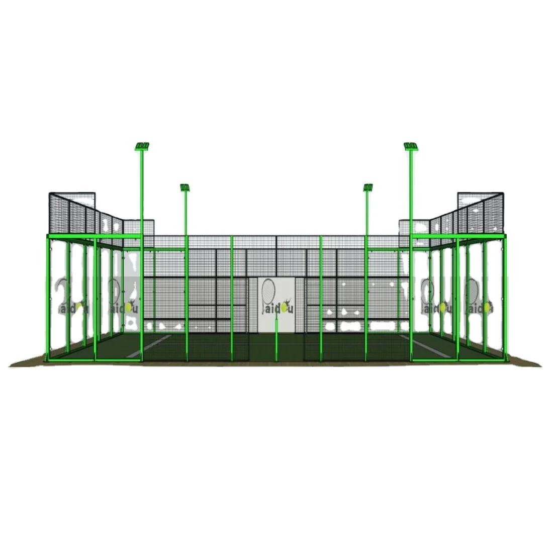 Manufacturer Wholesale Long Service Life Professional Steel Structure Eco Frame Padel Tennis Court