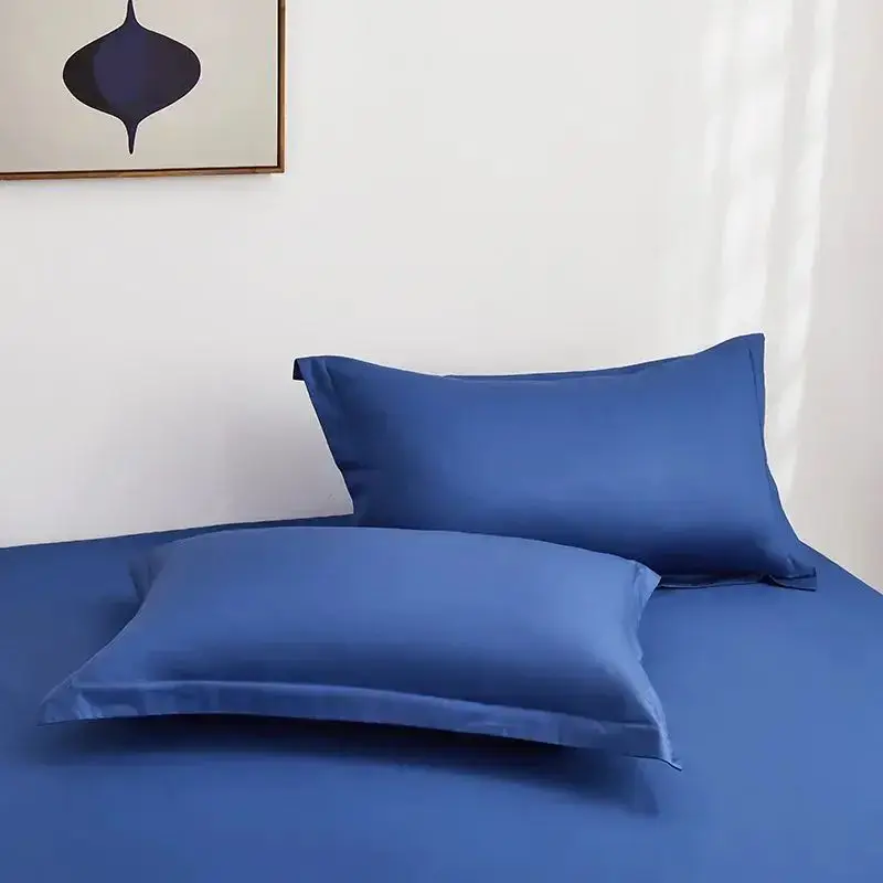 Wholesale 40s Comfortable Pillowcase 3 Pieces Pillow Cover Bed Sets Flat Sheet For Queen Size Bed