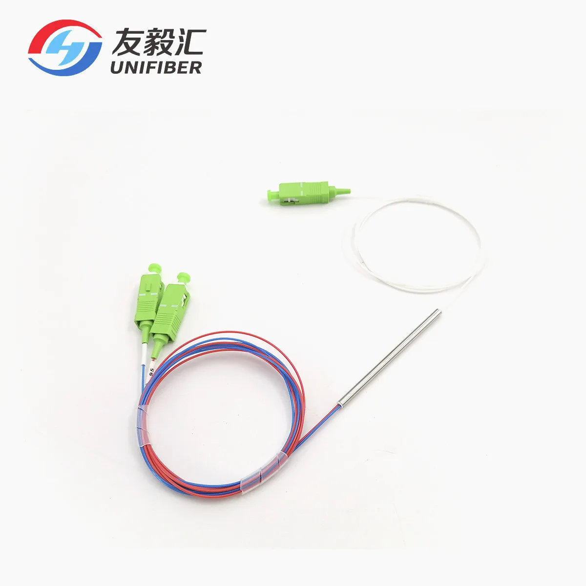 FTTH/CATV 1x2 1310/1550nm FBT Fused Fiber Optical Splitter Coupler SC/APC