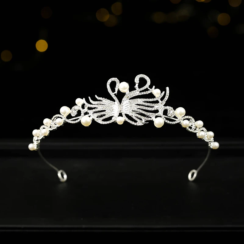 Ballet Temperament Swan Princess Bride Crown Suitable for PROM Wedding Performance Hair Accessories
