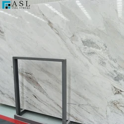 Calacatta Cream white marble slab carrara tiles with white or grey veins
