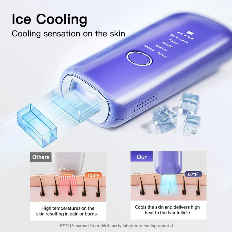 Best Seller Home Use Ice Cooling Remover Ipl Portable Handle Epilator Woman Laser Light Hair Removal Device Machine