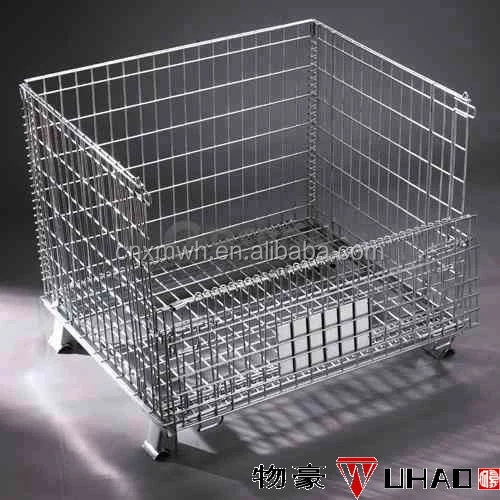 ОЕМ гальванизированная Складная евро бутылки контейнера провода C-3 1200*1000*890 проволочной сетки и Штабелируемая клетка хранения