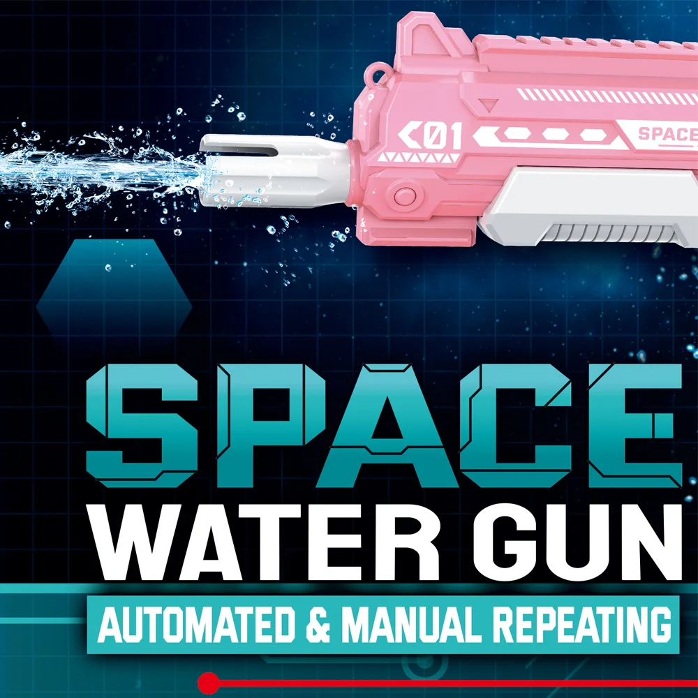 2024 Summer Toy Outdoor Play Beach Automatic Suction Water Gun Electric With 1350ML High Capacity