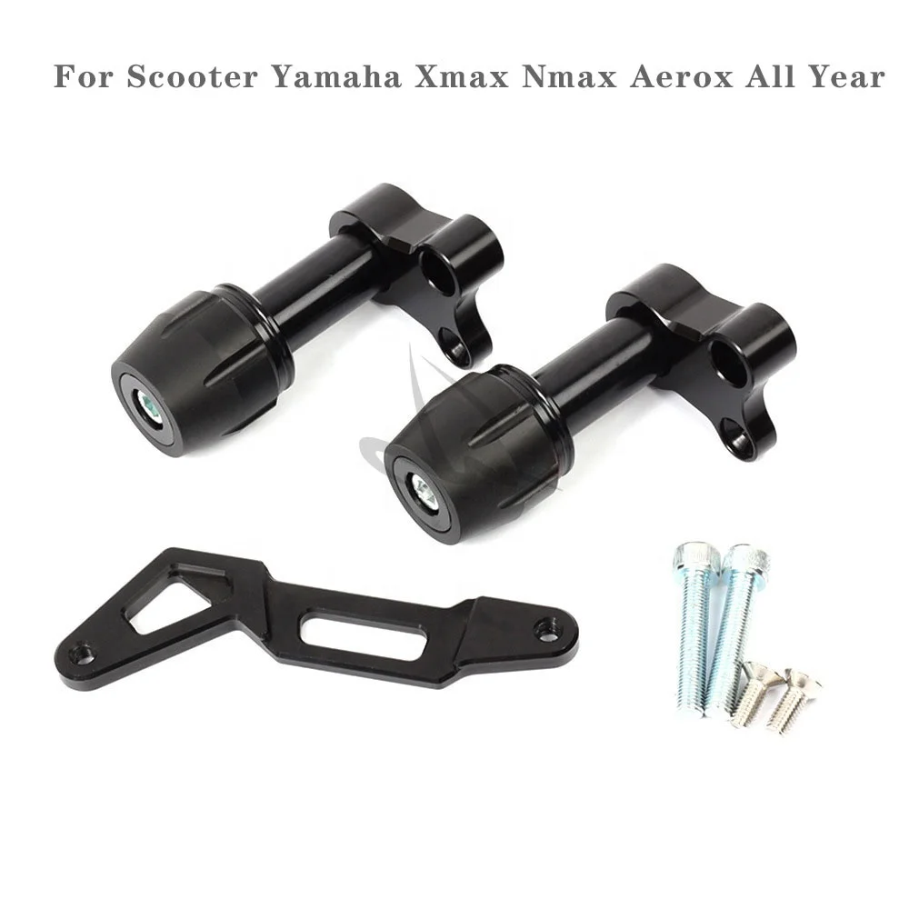 For Aerox 155 Pcx Nmax Xmax Forza Parts Motorcycle CNC Exhaust Pipe Falling Sliders Muffler Protector Support