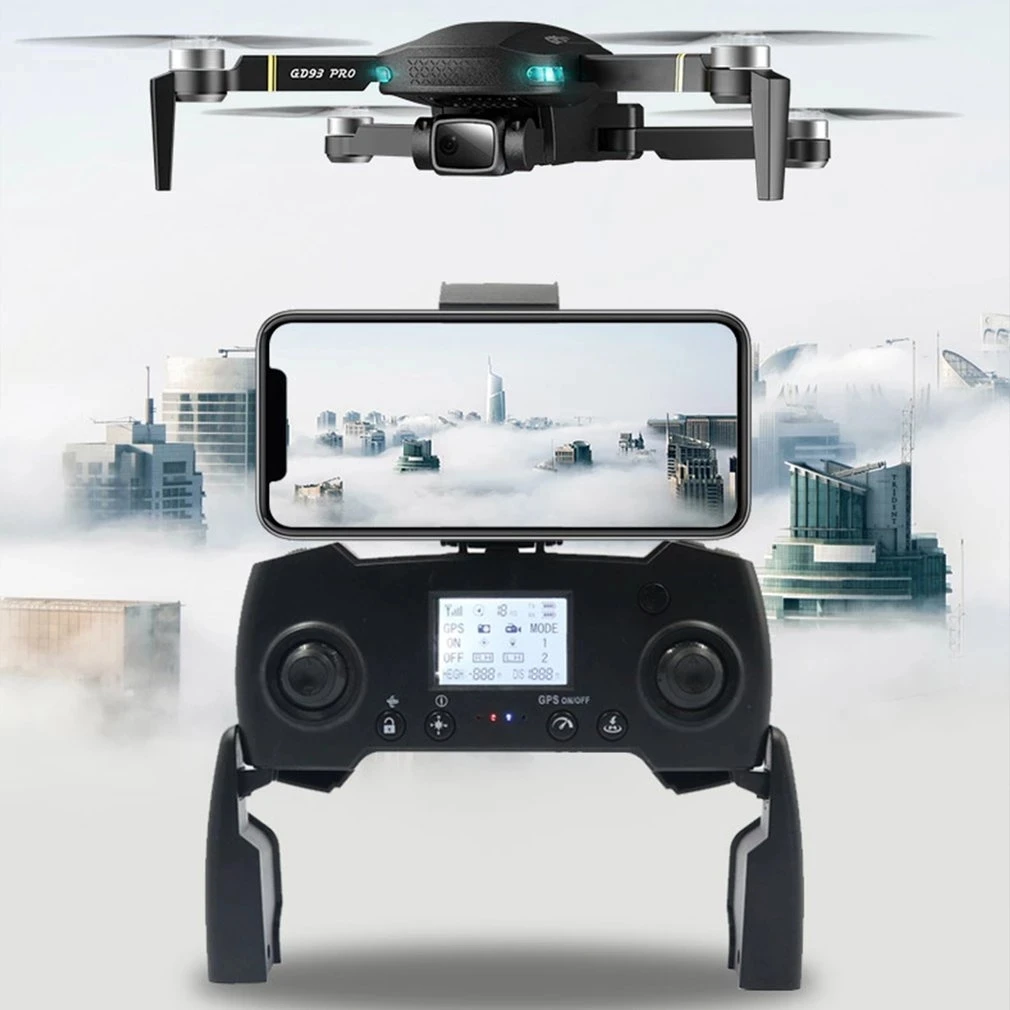 Дрон GD93 Pro GPS бесщеточный с двойной HD камерой 6K для