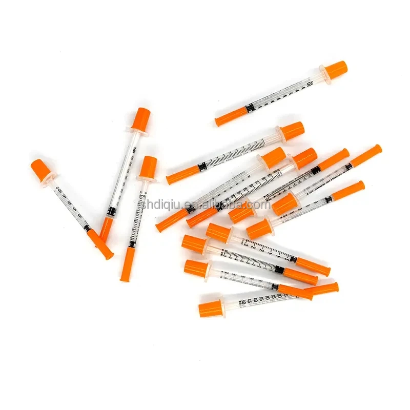 1 Ml ,0.3Ml 0.5ML Bag Latex Accessories Medical Item Packaging Instrument Epoxy Class Material BD Insulin Syringe