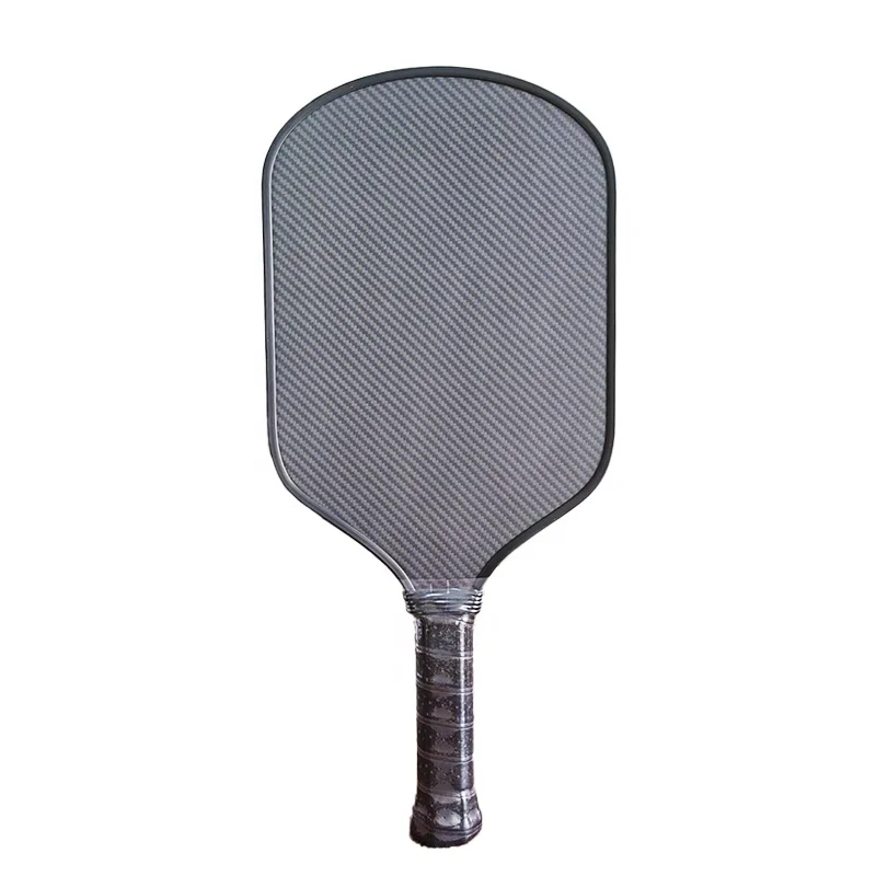 Custom LOGO Usapa Approved Raw Carbon Fiber Thermoformed Black 100% Dupont Kevlar Pickleball Paddle