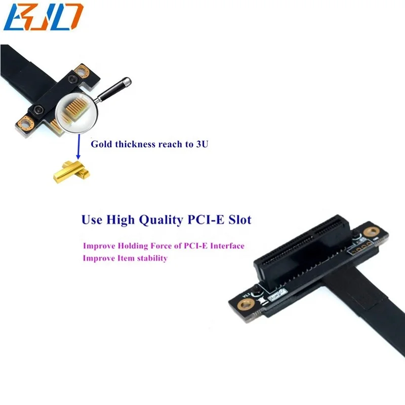 PCI Express PCI-E PCIe 3 0 4X для 1X адаптер карты расширения конвертер Кабель-Удлинитель 1 м 2 4