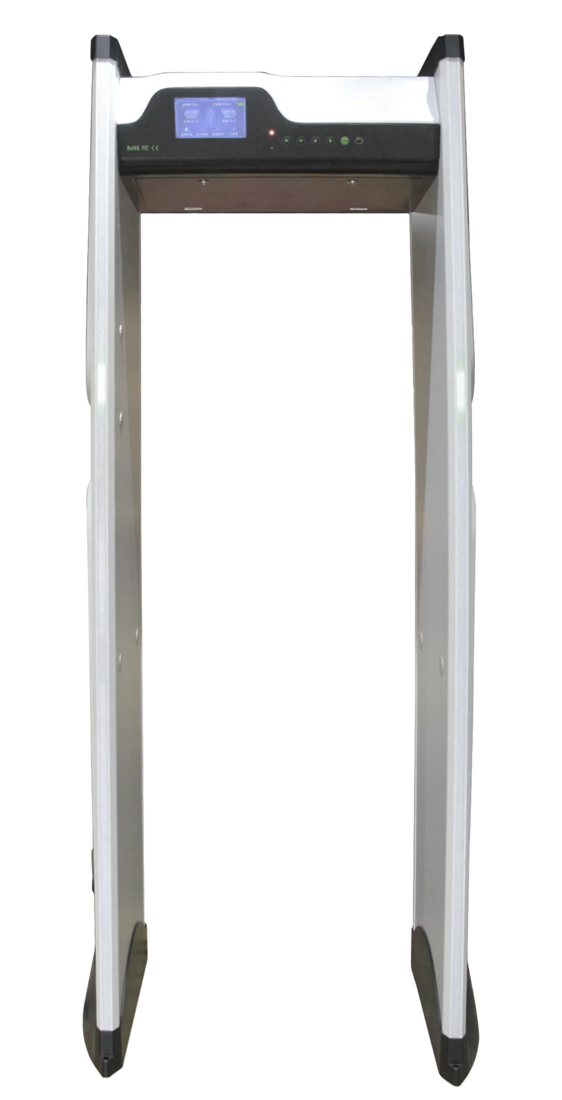 No contact body temperaturescanner walk through door frame metal detector