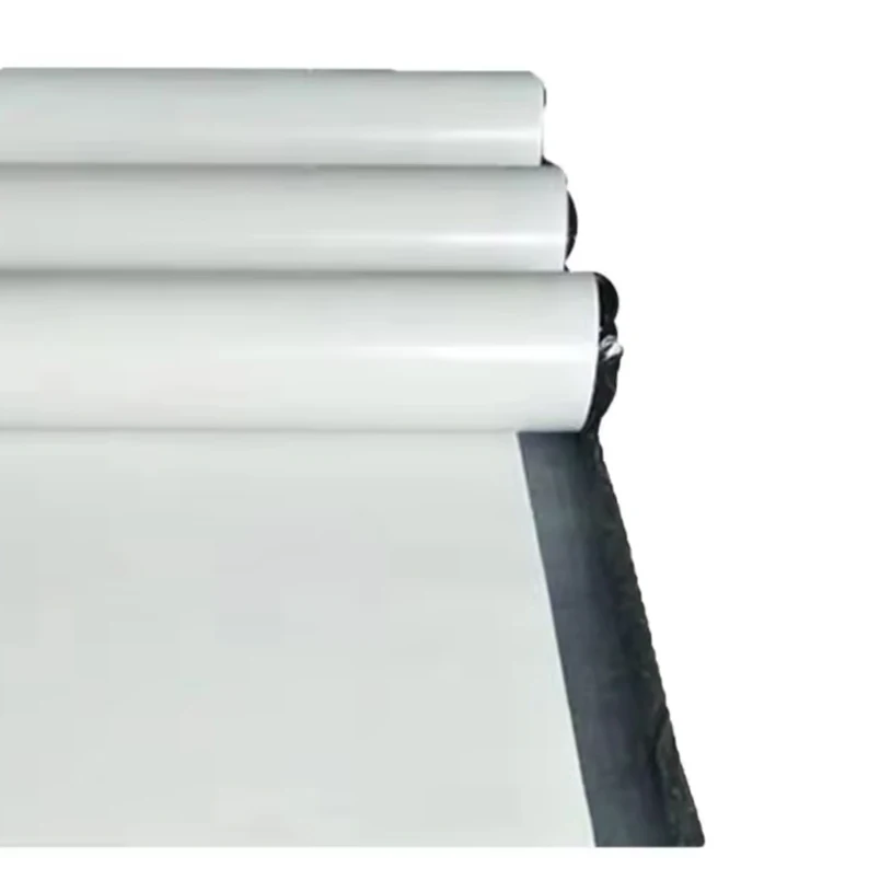 1.2mm  White Sand Rubber Surface National Standards factory supply non bitumen based self adhesive  waterproof membrane