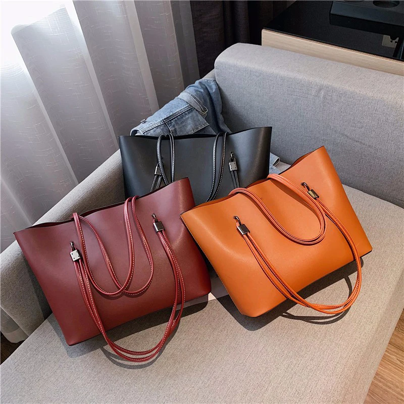 Twinkle Factory Mother-in-law PU leather Tote Bag Breathable Women Hand Bags