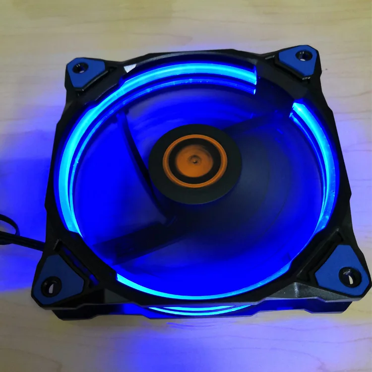 Новое поступление синий светильник LED теплоотвод 12 В DC вентилятор