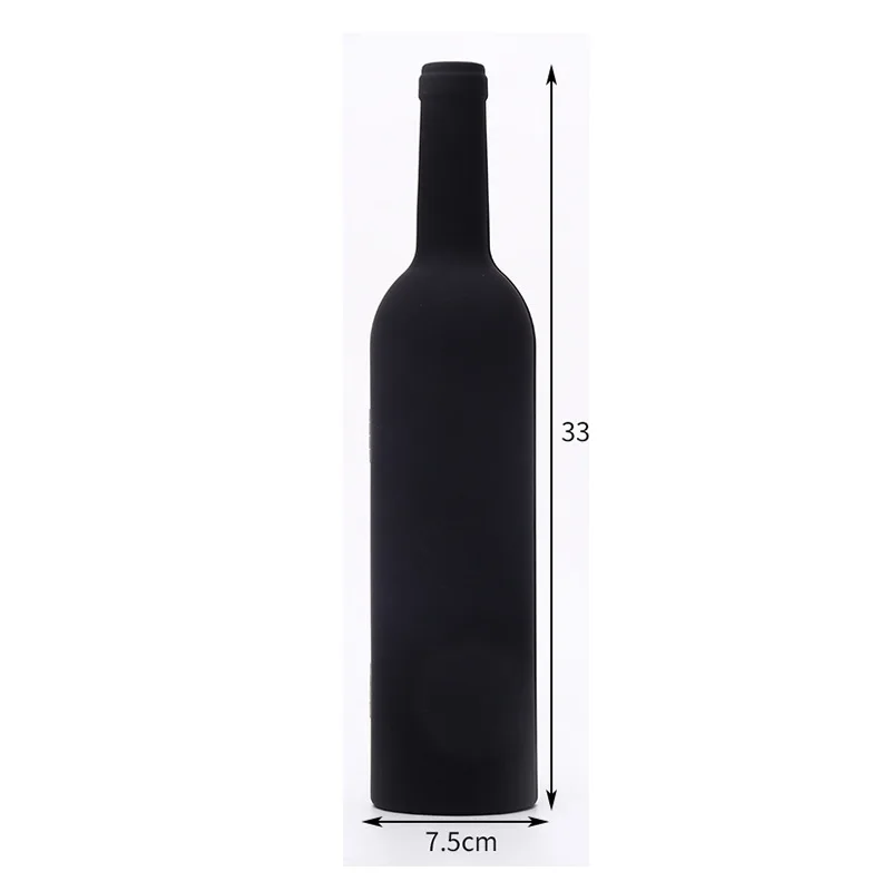 Stainless Steel Bottle Shaped Wine Gift Set Kit Corkscrew Opener Wine Bottle Shape Tools Wine Bottle Accessoris Gift Set