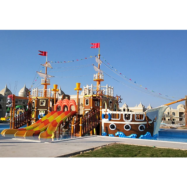 COWBOY pirate boat theme children playground equipment water park