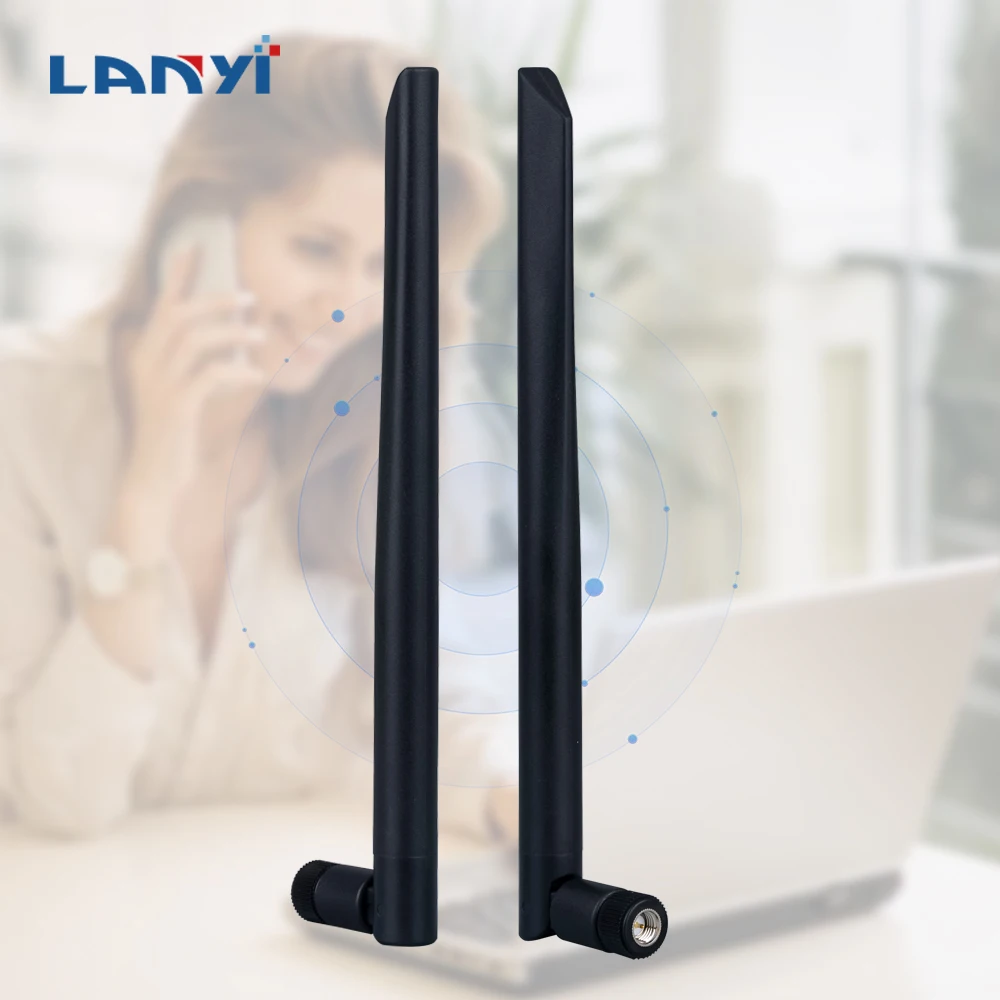 2.4G 5G External Wifi Antena 5Dbi High Gain 915 Mhz Antenna Sma Male Connector Rubber Antenna