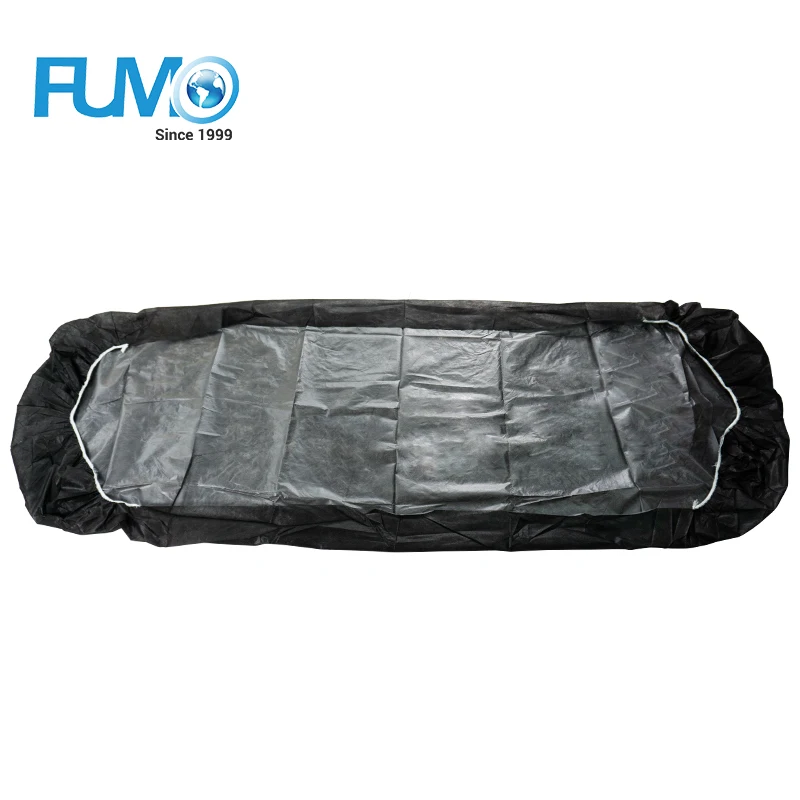 Hot Selling Wholesale Tattoo Black Bed Sheet Disposable Waterproof Massage Fitted Bed Covers For Massage Table