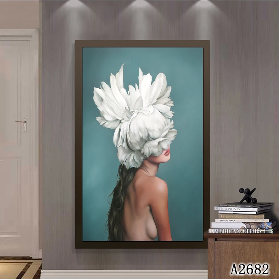 Dongjin популярная девушка обнаженная живопись настенное искусство для украшения дома