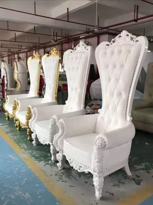
European classical high back luxury wedding chair 