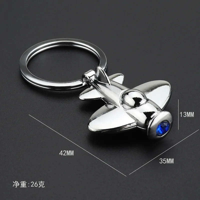 Creative 3d Aircraft Keychain Pendant Aviation Model Ornaments Keyring Metal Airplane Keychain Aviation Enthusiast Or Pilot Gift