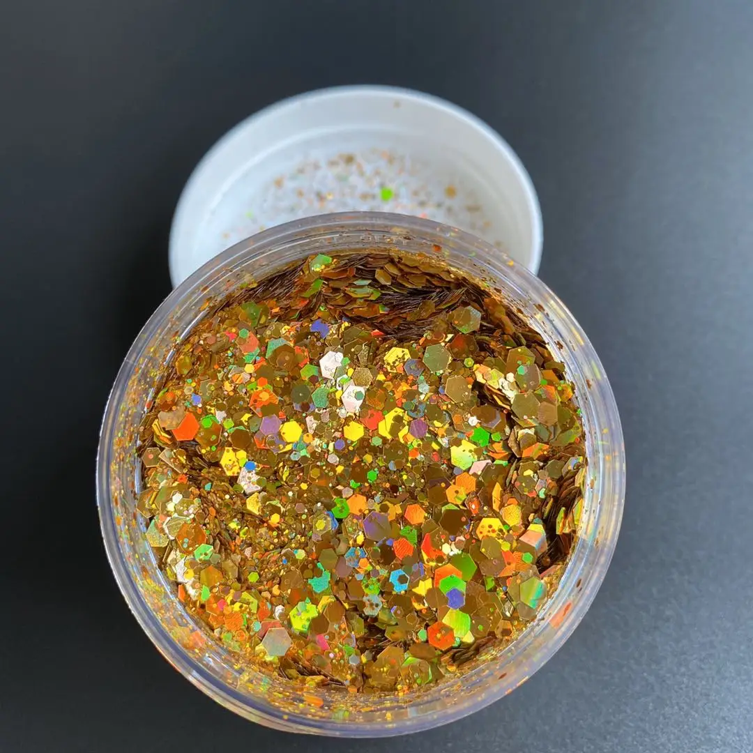 Iridescent Color Shift Glitter Powder Make Up Chunky Mixes Body Glitter Bulk