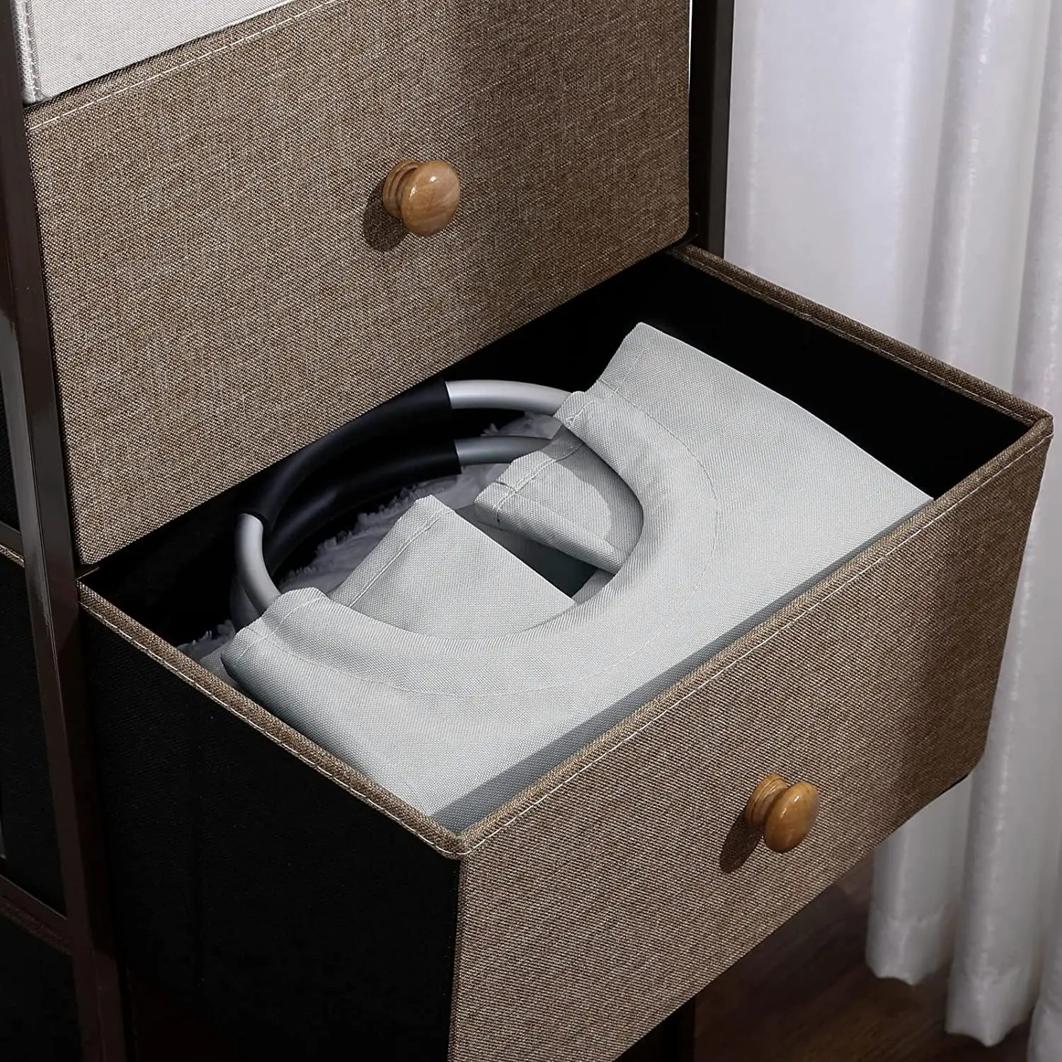 Oxford Washing Collapsible Foldable Hamper Dirty Clothes Basket Fabric Laundry Storage Bags With Alloy Handles For Bedroom