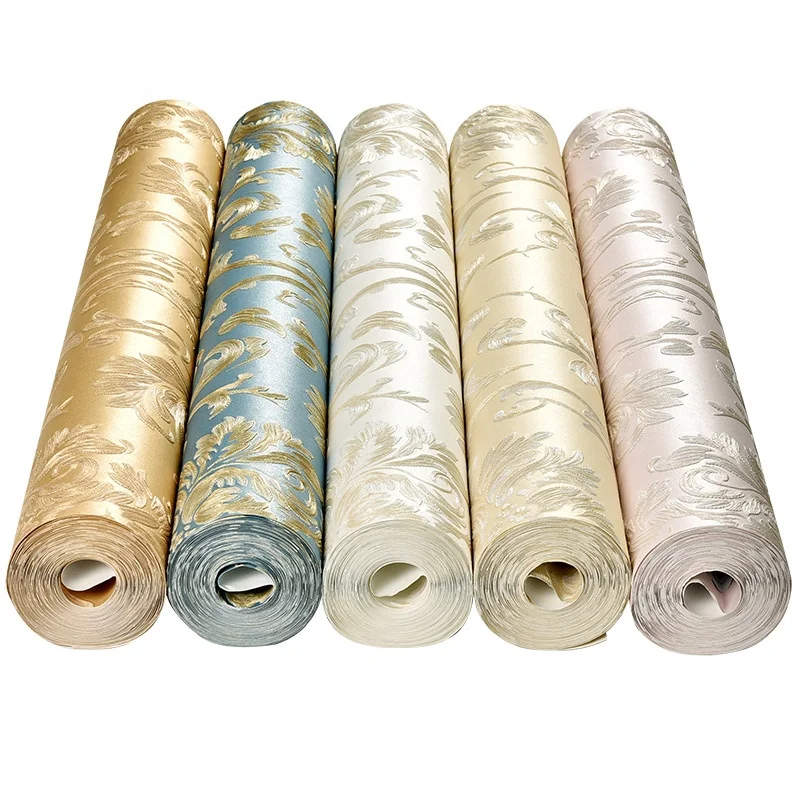 european-style floral  luxury non-woven wallpaper 3D Garden Damascus Living Room TV background wallpaper wall design