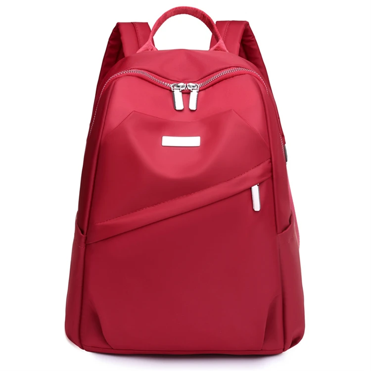digital print custom no minimum outdoor gym sample luxury fashion red backpack with logo