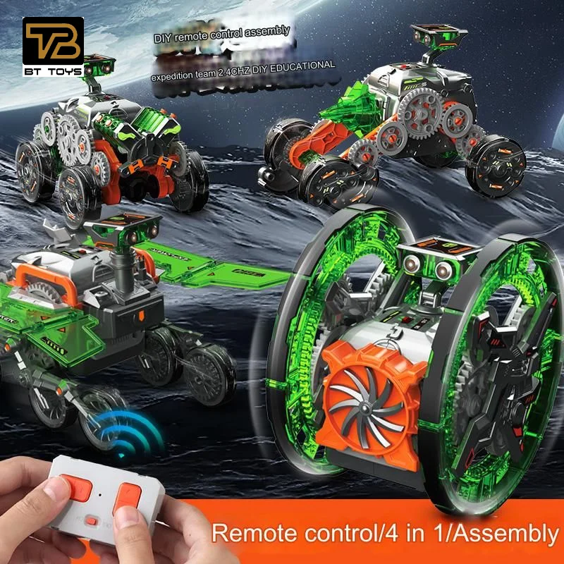 LehooToys4Combined1 DIY 4WDSmart Robot Remote Control Car Kit Rod Smart Programming Robot Kids Remote Control Car