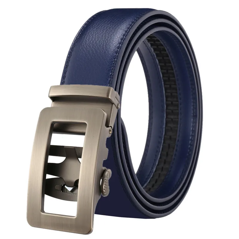 Ремень мужской из воловьей кожи с автоматической пряжкой, Модный деловой, для отдыха, Прямая продажа с завода