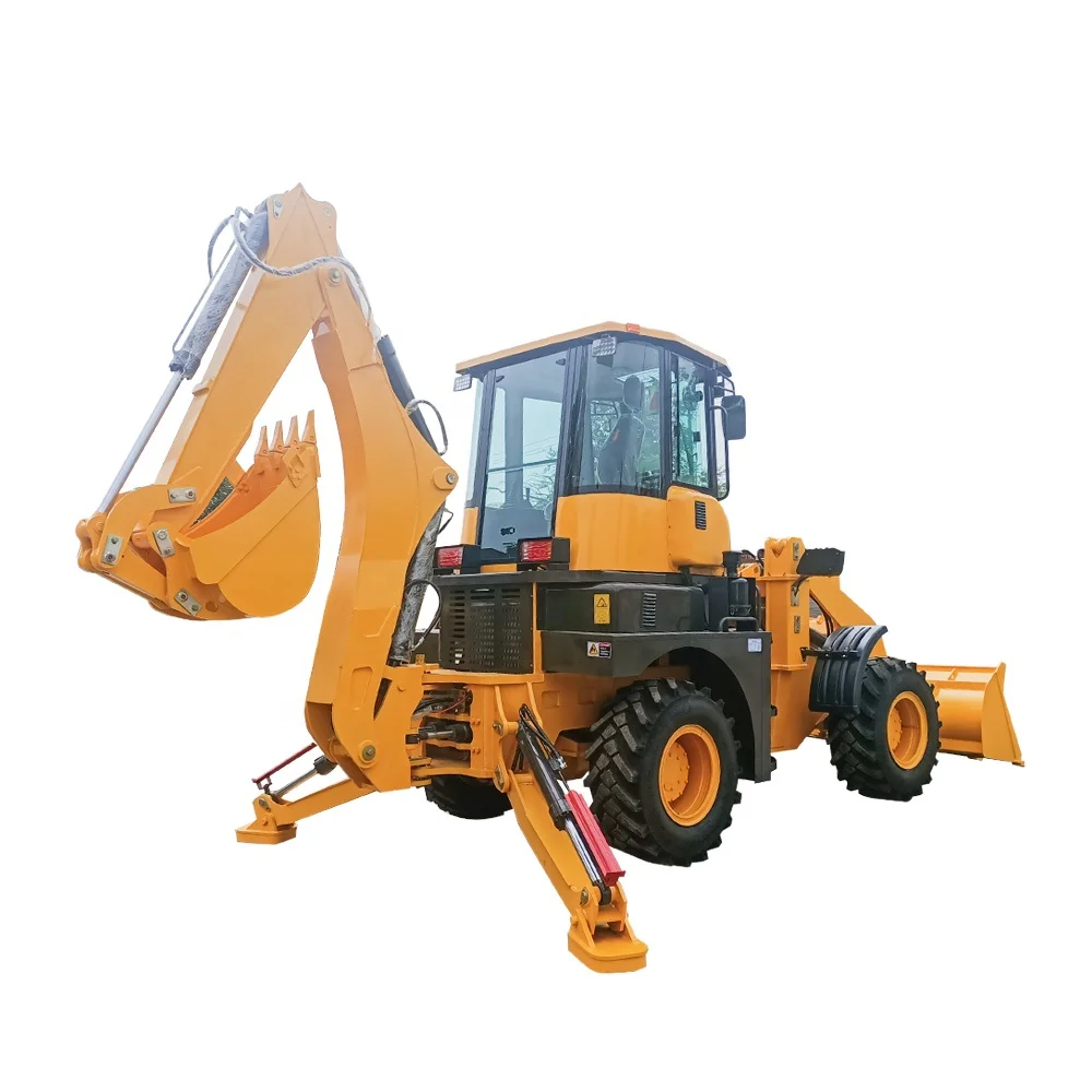 YUNNEI 4102 Turbo 76KW Mini Wheel Loaders Micro Backhoe Loader For Europe