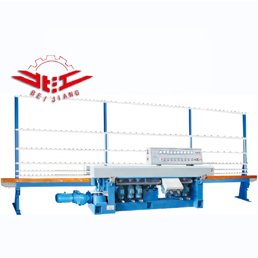 9 Wheels Glass Straight Line Polishing Machine Glass Edger Edging Machine for Glass Manufacturer Factory