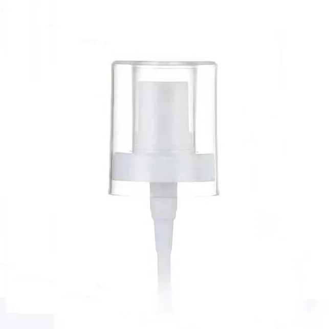 Double Wall Over Cap Snap on Mist Sprayer 32mm Crimp Sunscreen Spray Pump for Bottle Carton Shampoo Bottles Customized Accept