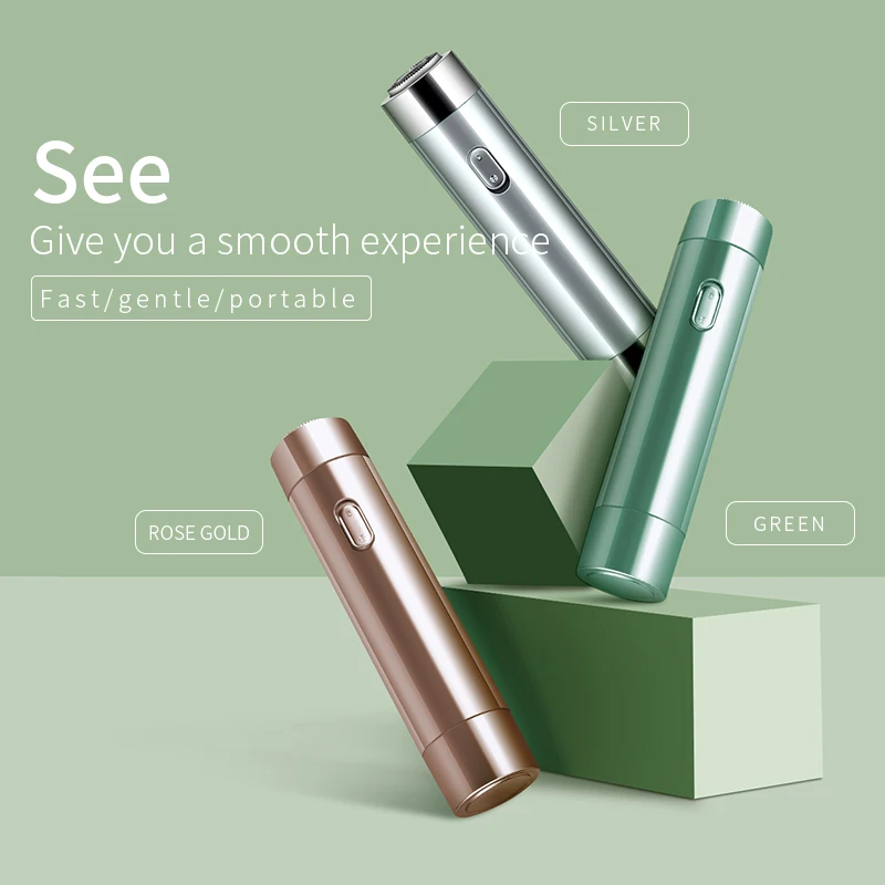 Factory Wholesale OEM/ODM Portable Mini Painless Shaver Underarm leg Face Hair Remover Electric Epilator For Women